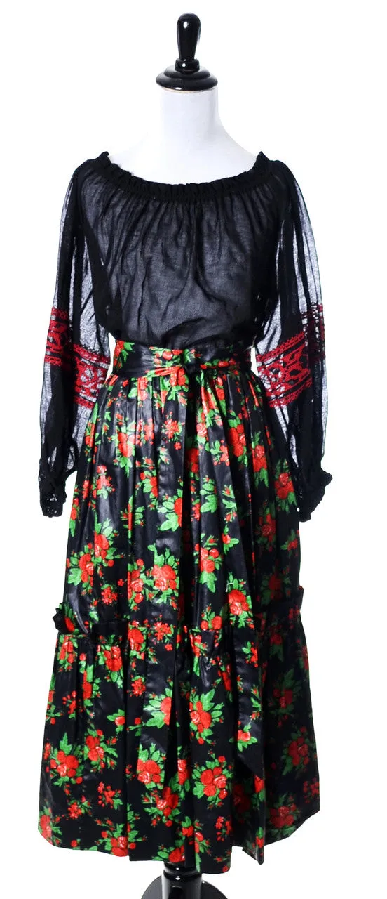 1970's Vintage Yves Saint Laurent Rive Gauche Peasant Blouse SOLD