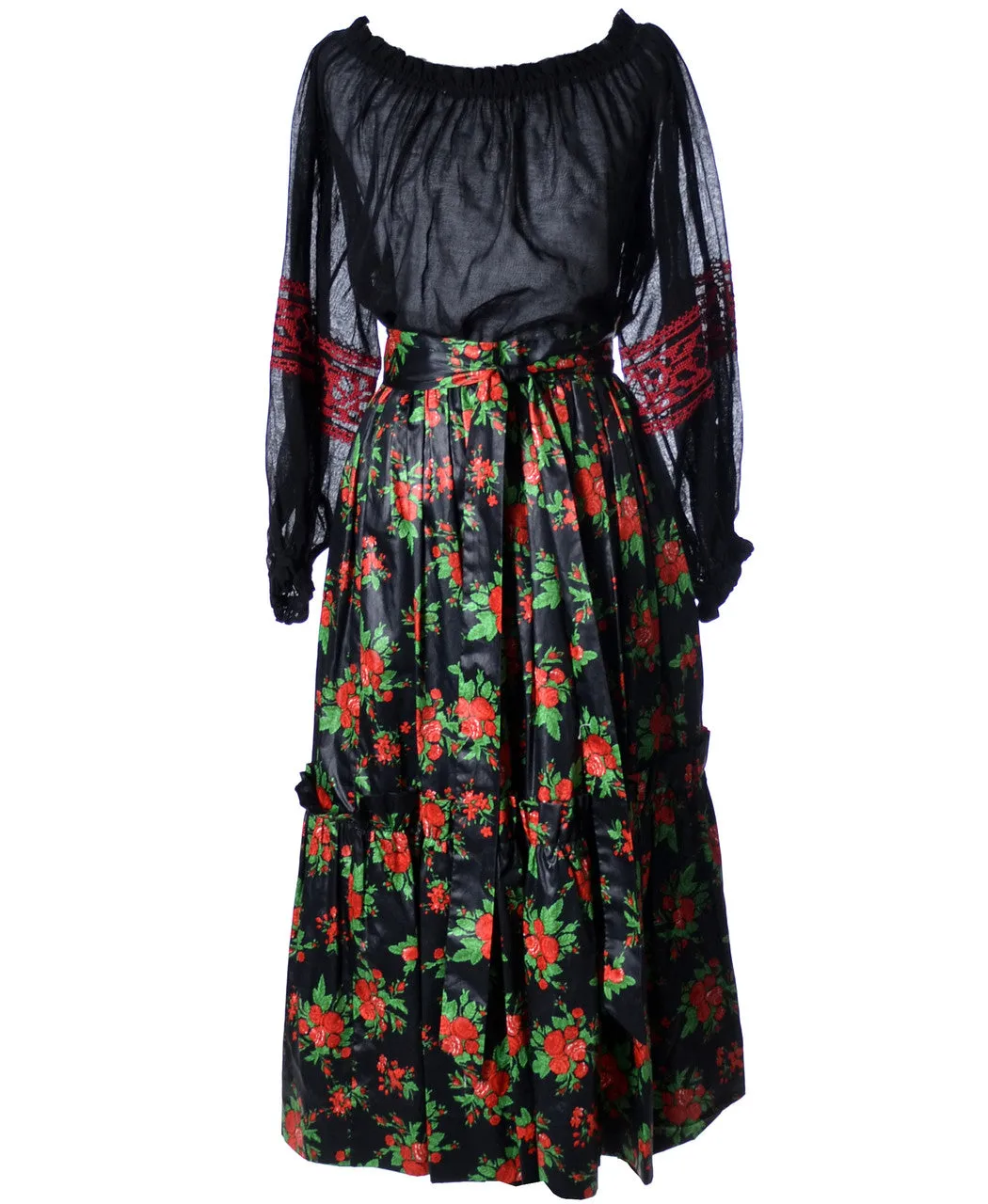 1970's Vintage Yves Saint Laurent Rive Gauche Peasant Blouse SOLD
