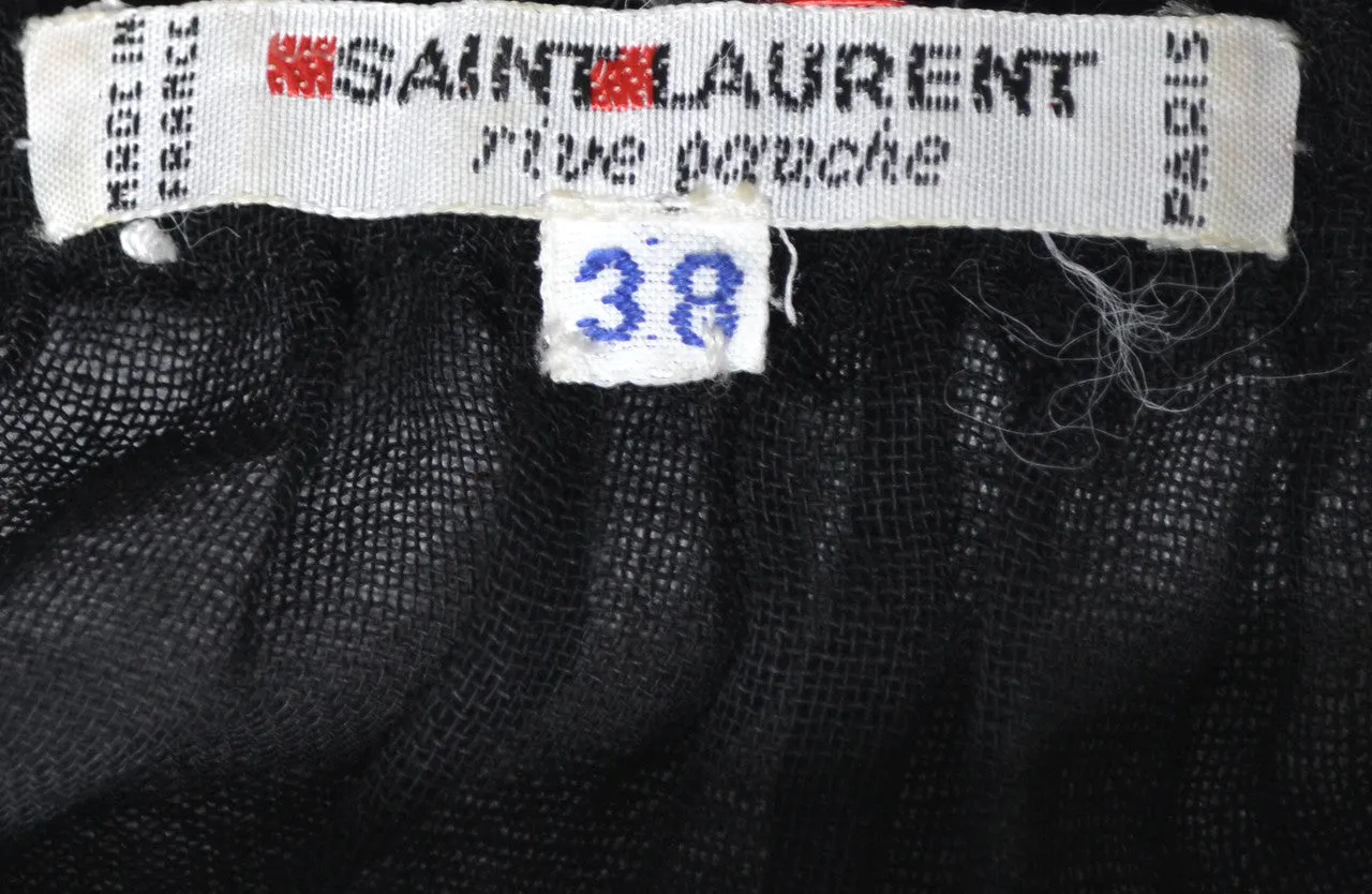 1970's Vintage Yves Saint Laurent Rive Gauche Peasant Blouse SOLD