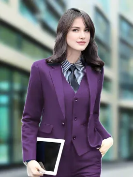 3 Piece Elegant Formal Business Lady Office Suit Set Work Wear Ashore Shop