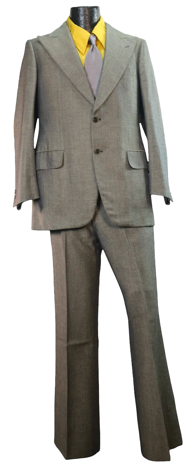 70s Italian Chevron Suit       w35