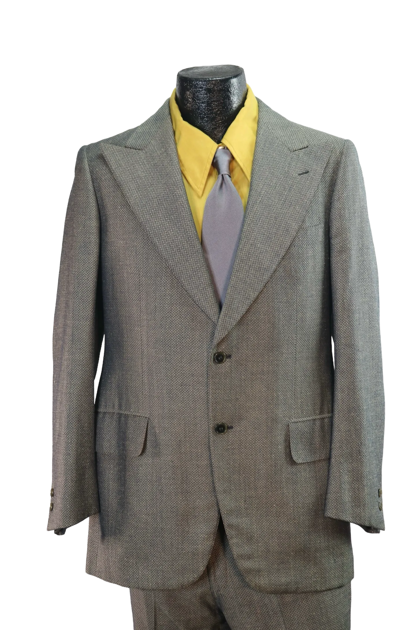 70s Italian Chevron Suit       w35