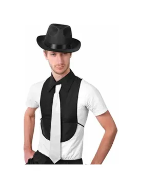 Adult Gangster Shirt Front With Tie