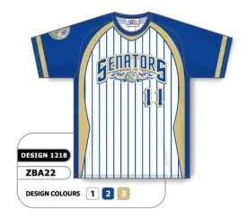 Athletic Knit Custom Sublimated Crew Neck Baseball Jersey Design 1218