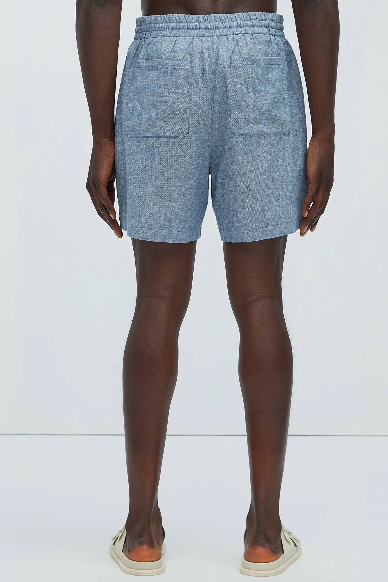 Bahamas Linen Shorts - Blue