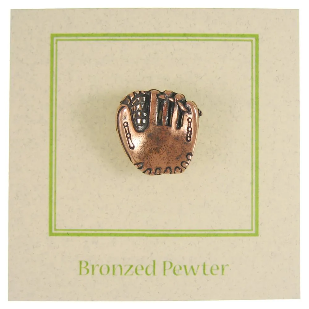 Baseball Glove Copper Lapel Pin
