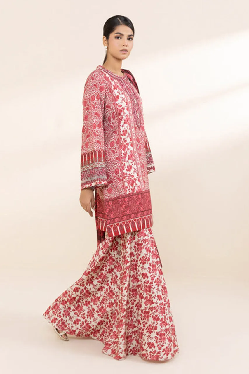 Fall Winter'24 - 3 Piece - Embroidered Linen Suit U3PESG24V827