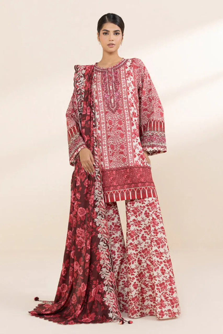 Fall Winter'24 - 3 Piece - Embroidered Linen Suit U3PESG24V827