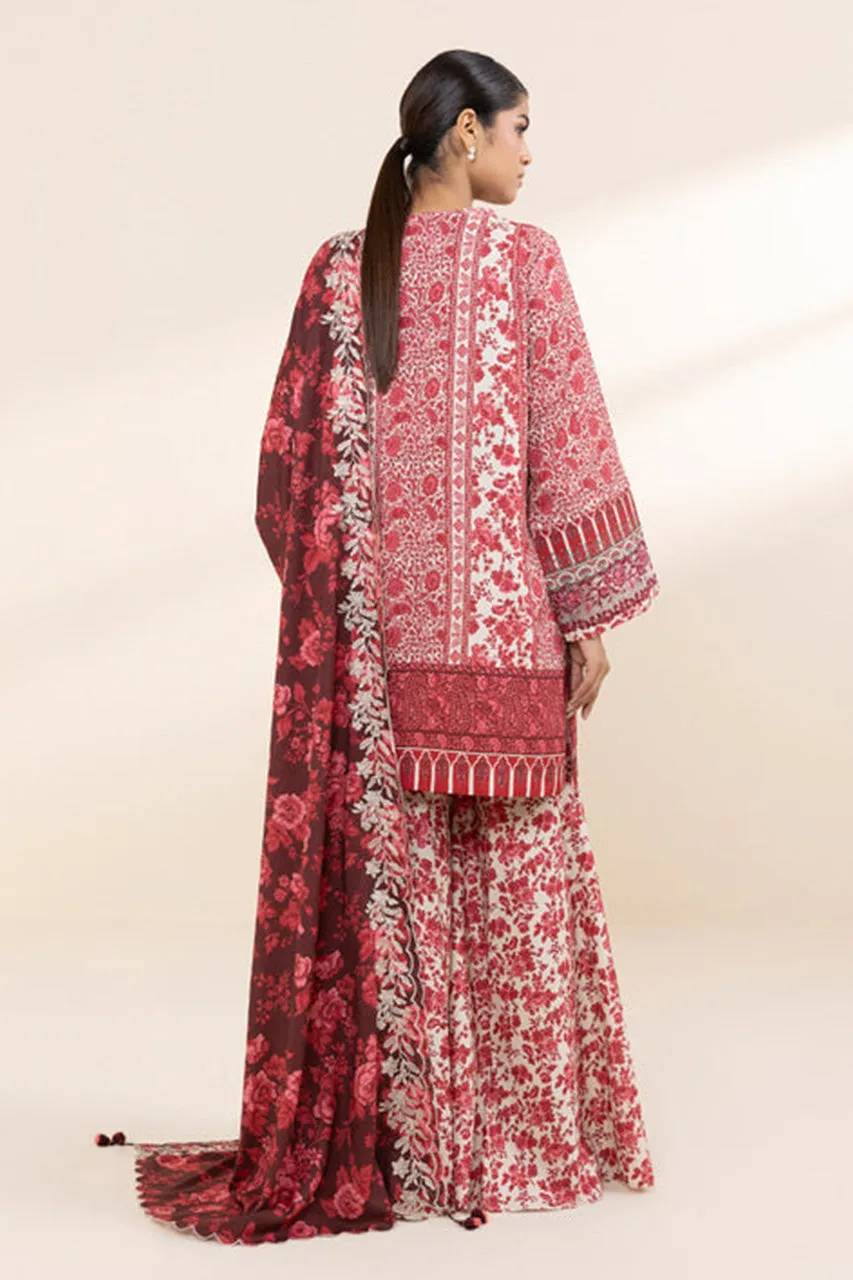 Fall Winter'24 - 3 Piece - Embroidered Linen Suit U3PESG24V827