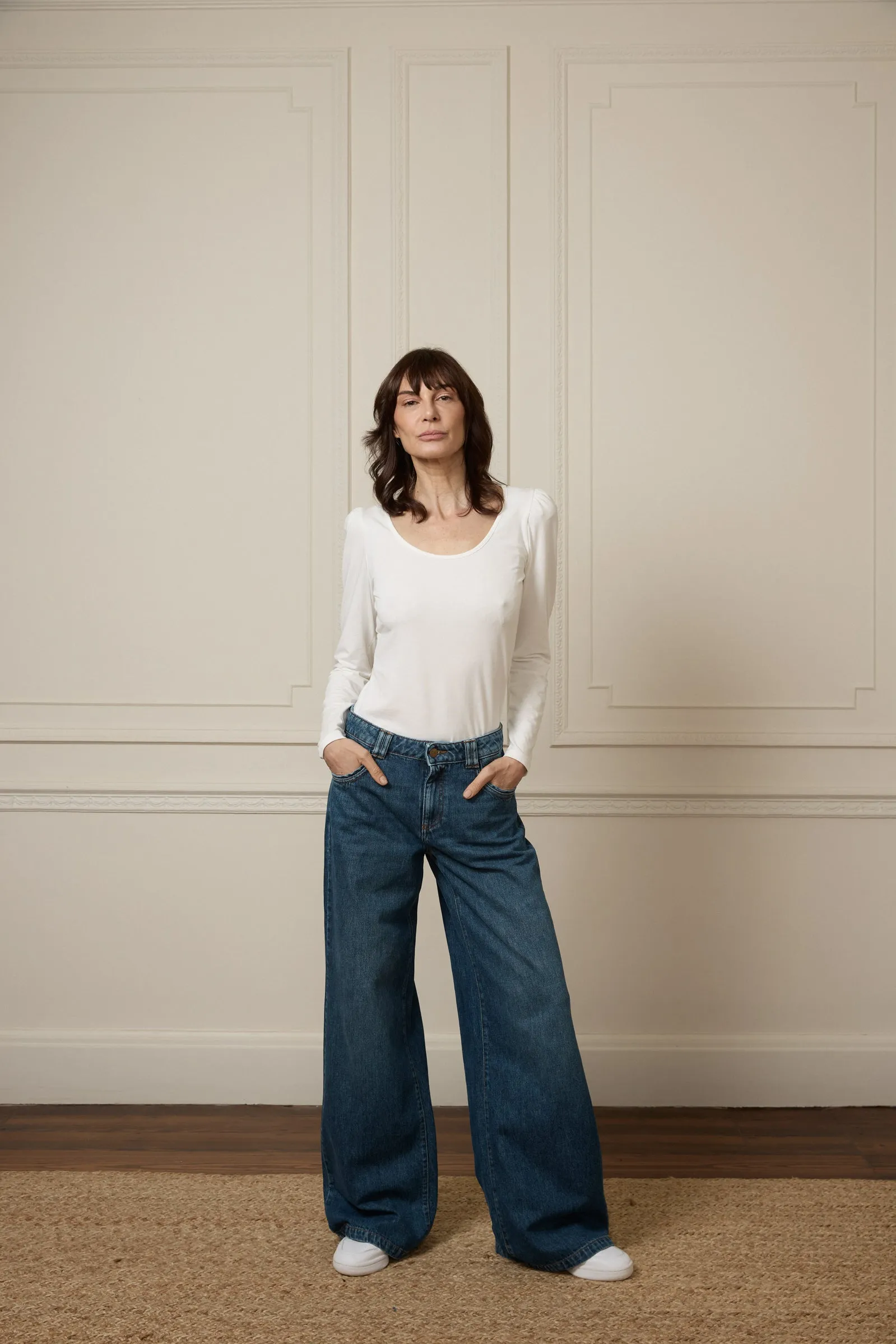 Georgia The Mid Rise Flare | Sunday [Dark Blue]