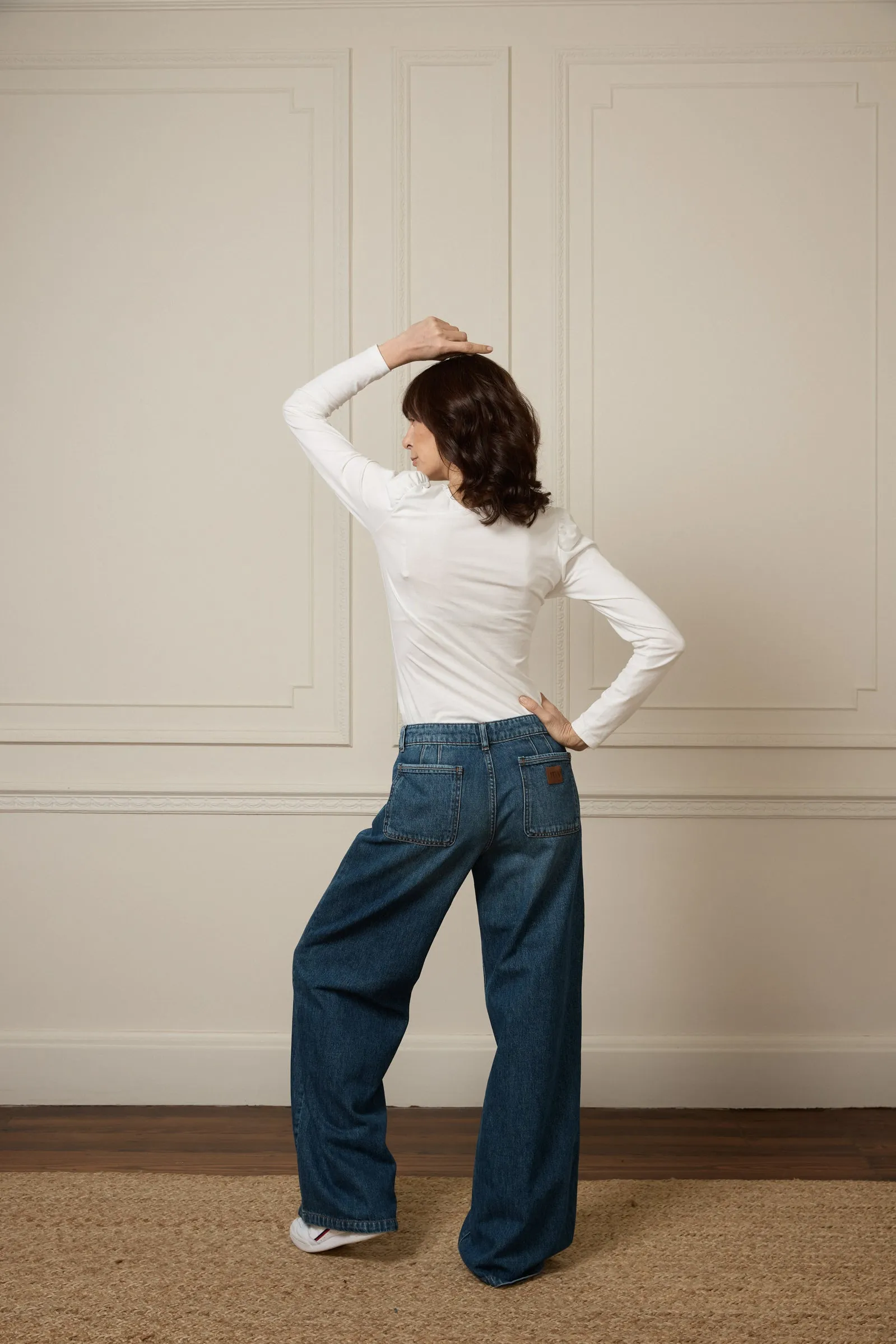 Georgia The Mid Rise Flare | Sunday [Dark Blue]