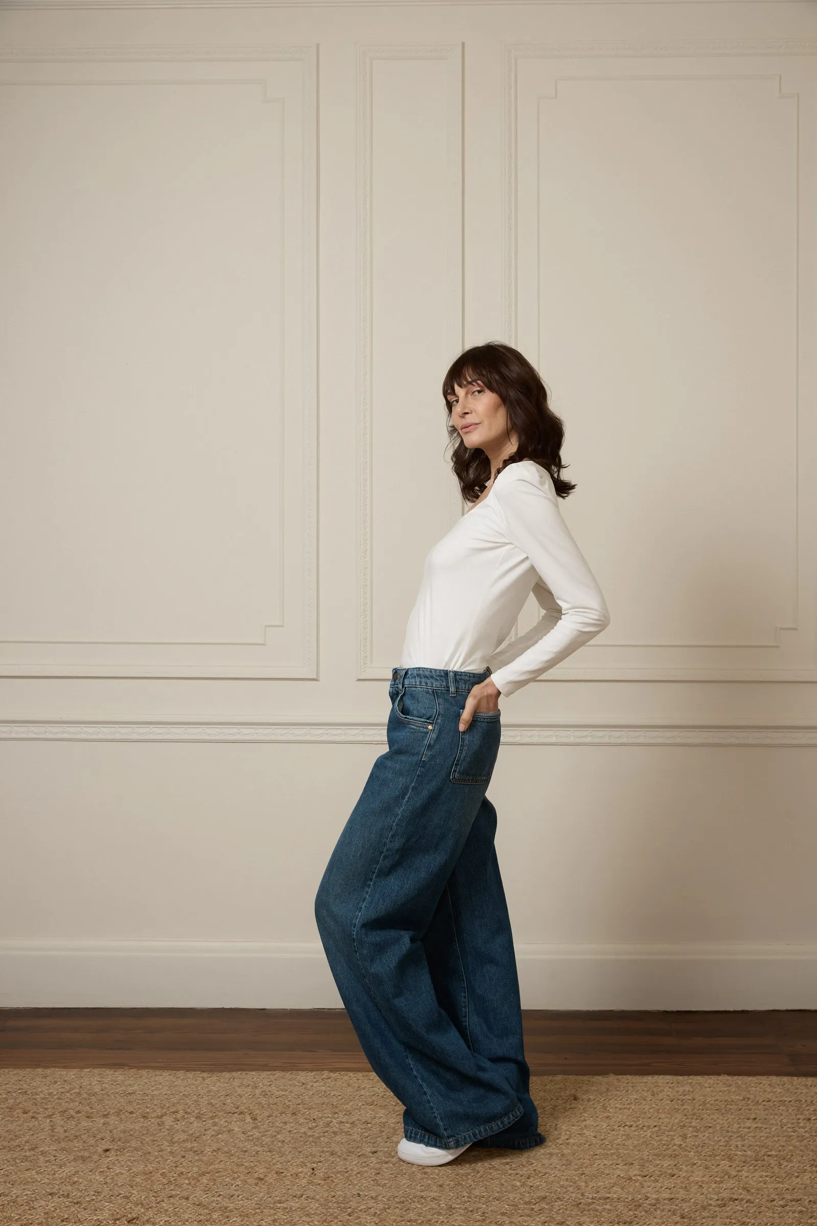 Georgia The Mid Rise Flare | Sunday [Dark Blue]
