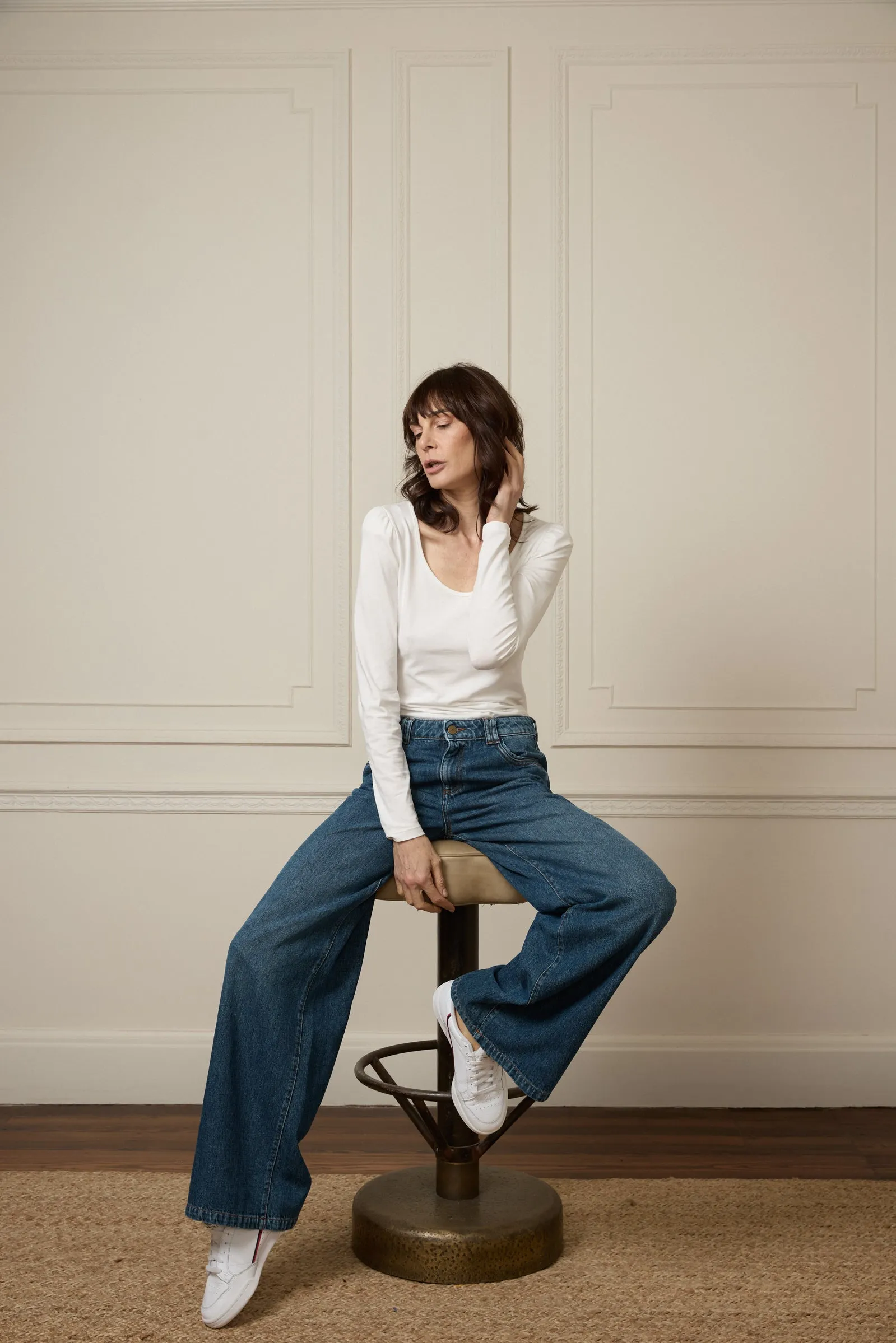 Georgia The Mid Rise Flare | Sunday [Dark Blue]