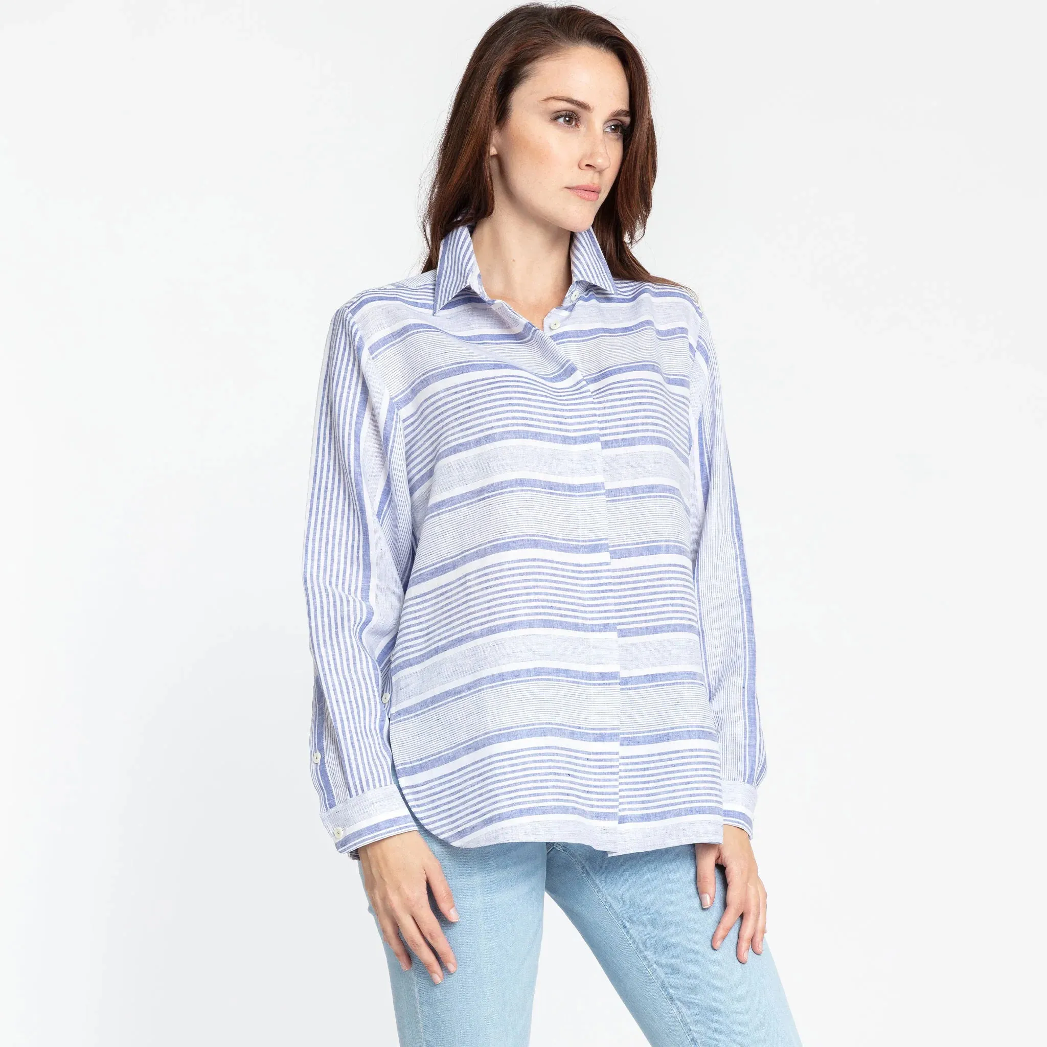 HINSON WU - GEMMA LONG SLEEVE LINEN SHIRT
