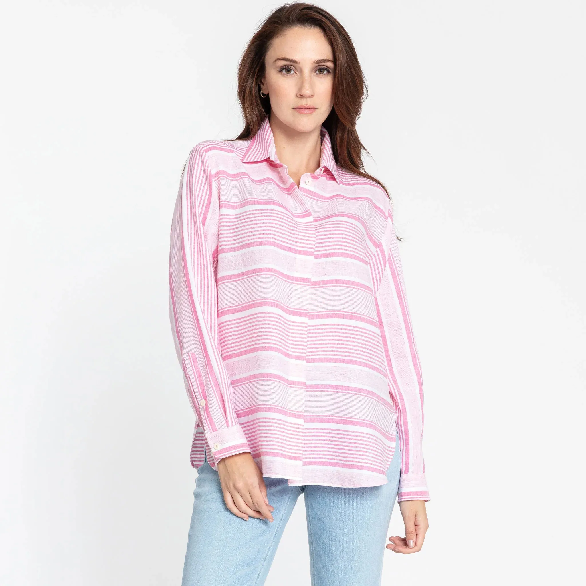HINSON WU - GEMMA LONG SLEEVE LINEN SHIRT