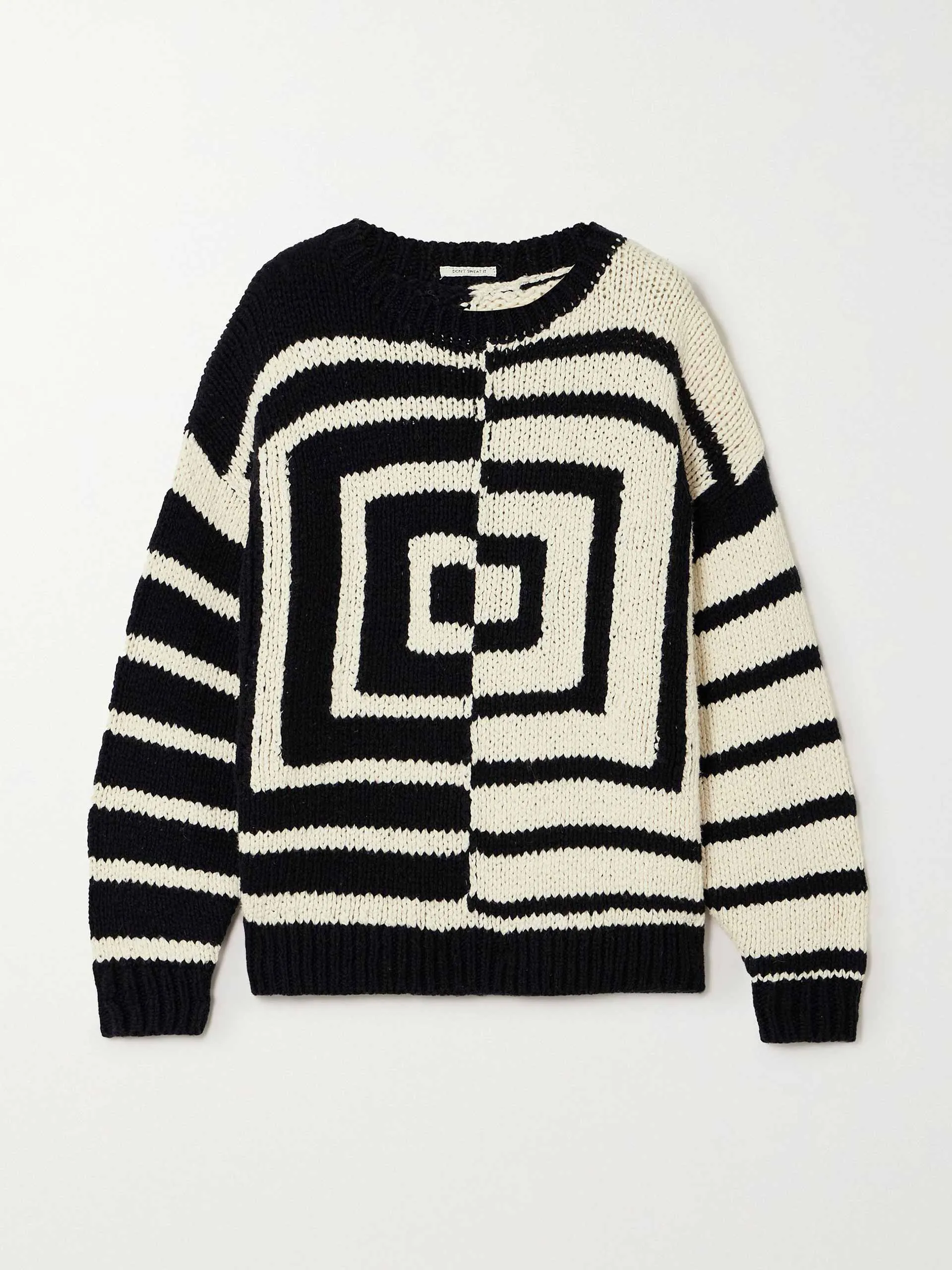 Intarsia knit sweater