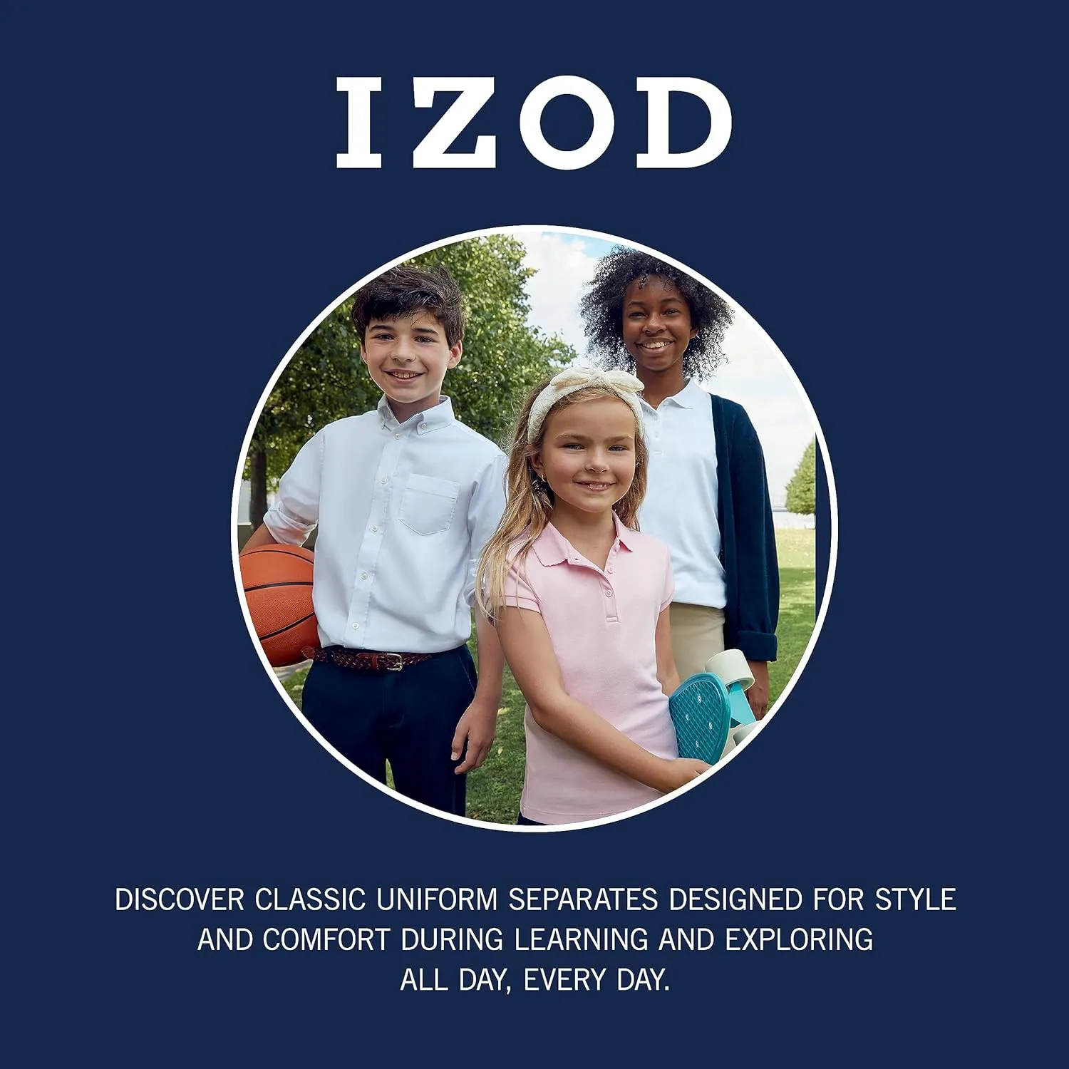 IZOD Men's Short Sleeve Performance Polo Shirt