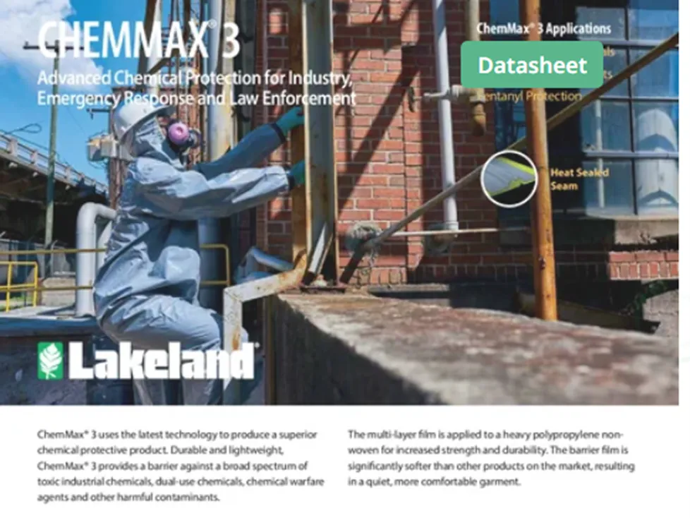 Lakeland C3T450 ChemMax® 3 Encapsulated Suit – Expanded Back/Rear Entry