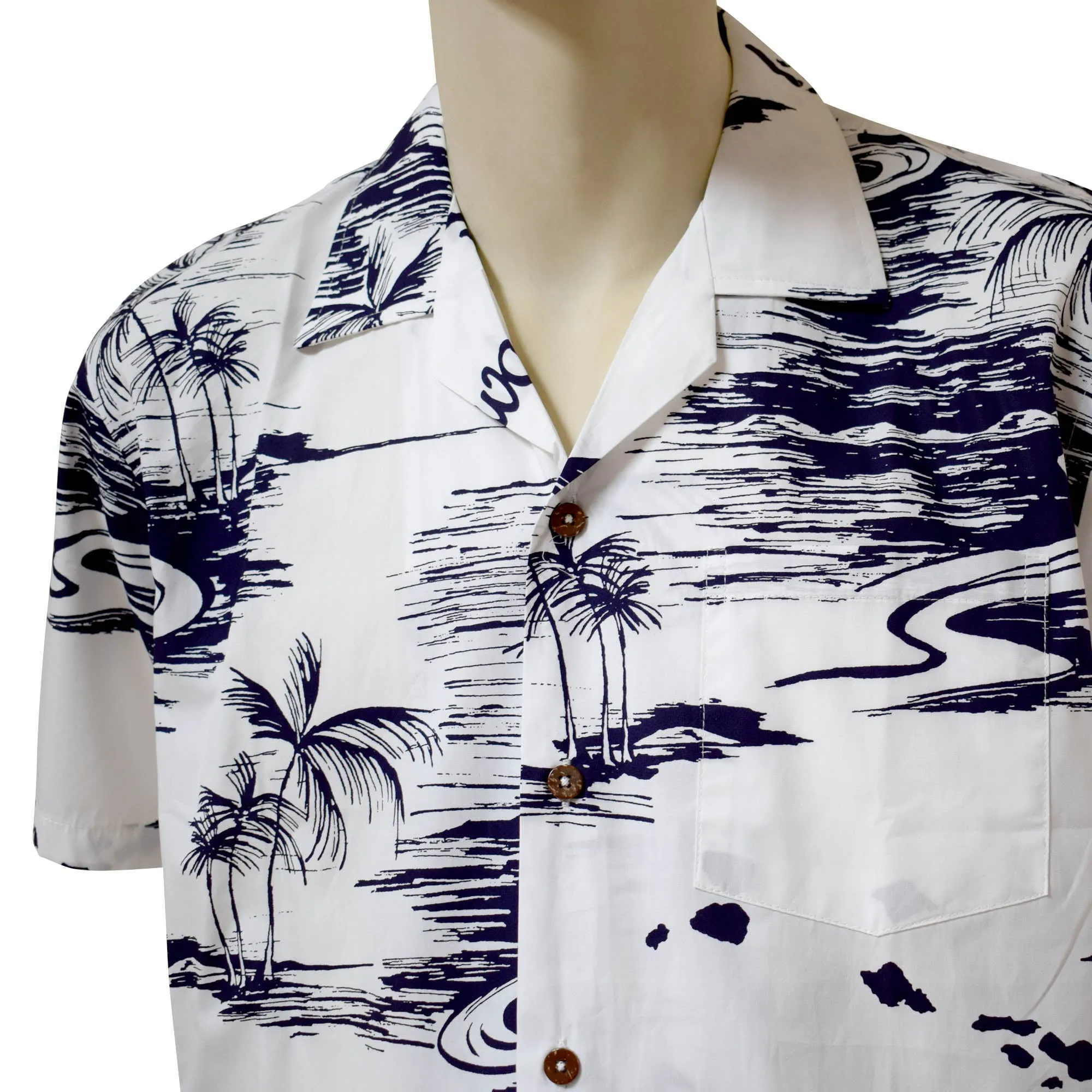 Map 4 Men's Aloha Shirt