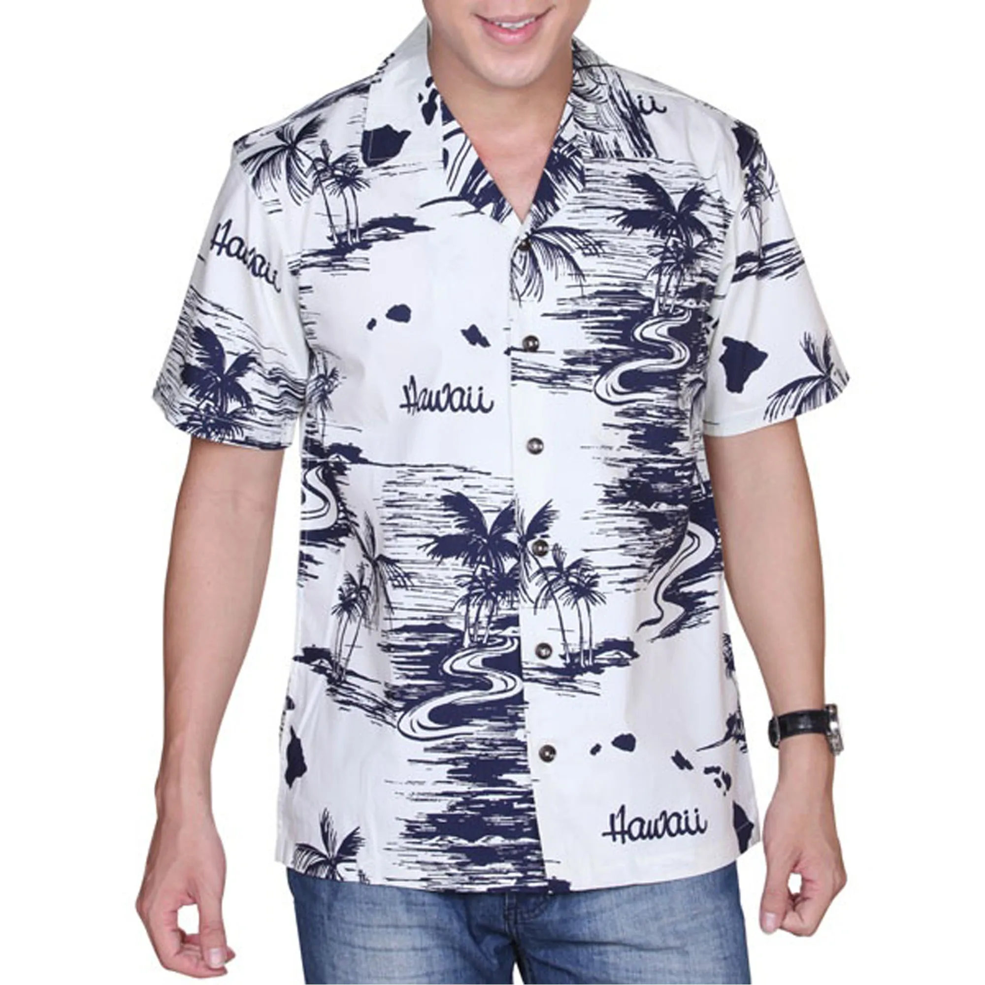 Map 4 Men's Aloha Shirt