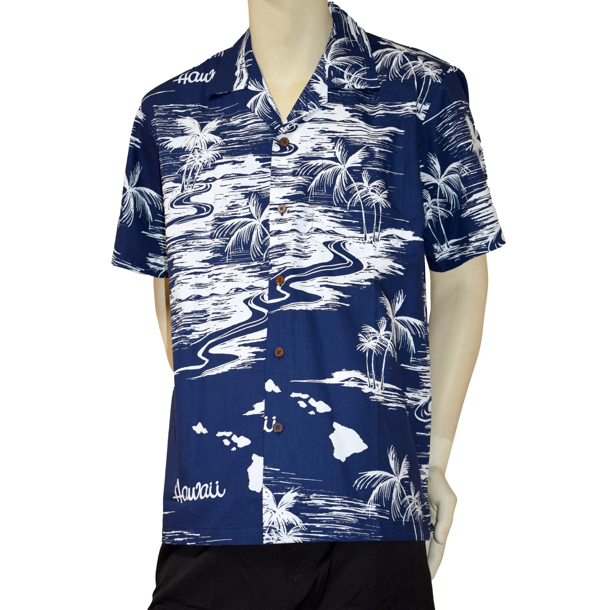 Map 4 Men's Aloha Shirt
