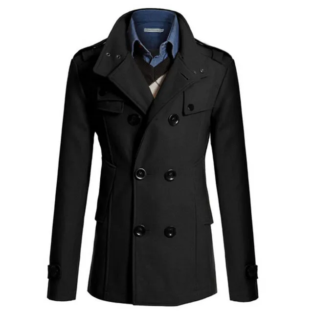 Men's Trench Jacket Suit 2017