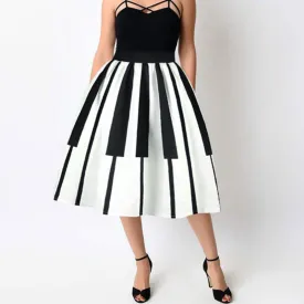 Piano vintage pin up skirt
