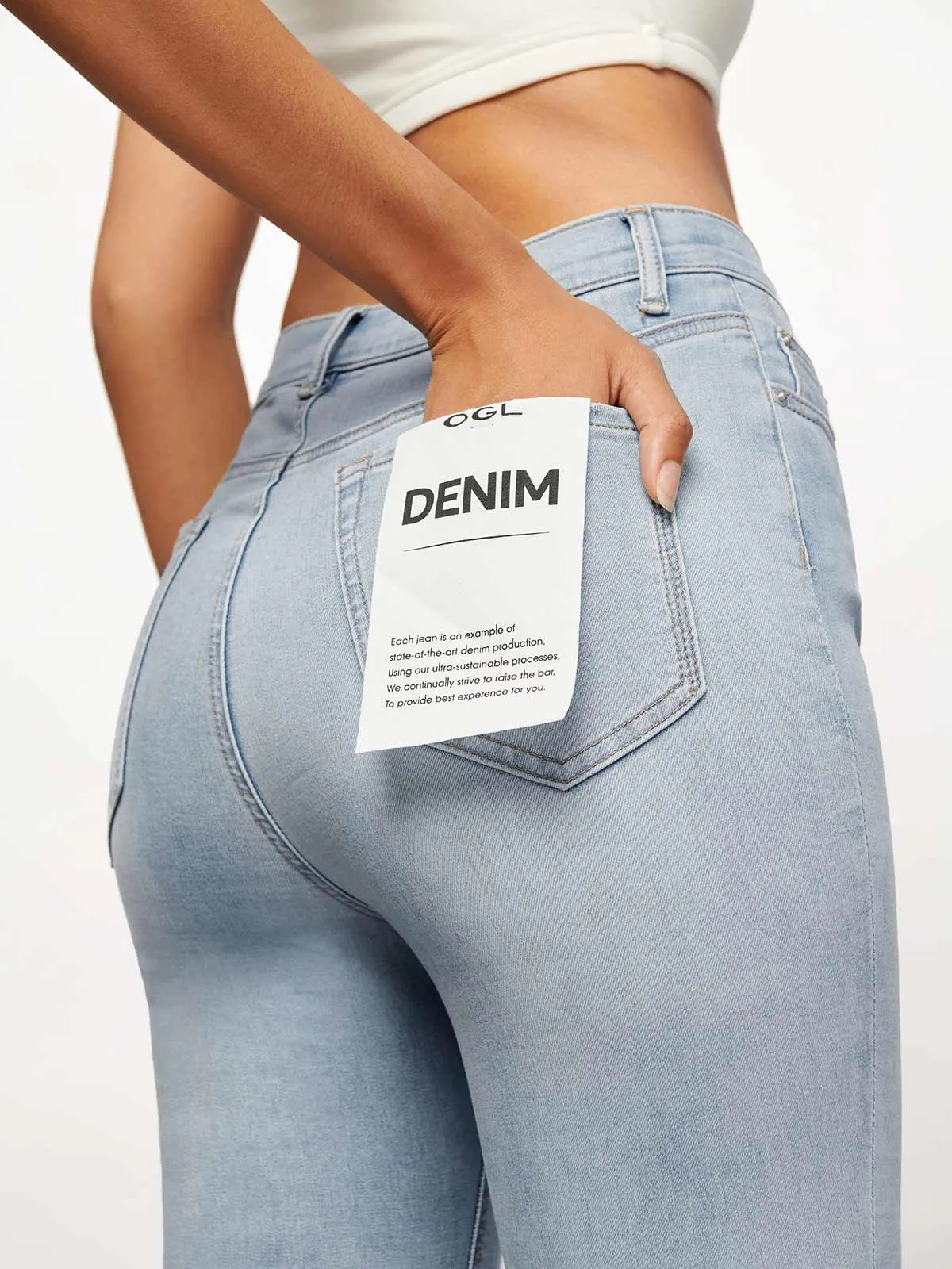 Ripped Straight Leg Jeans