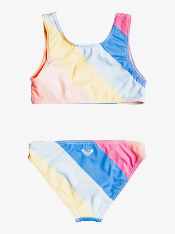 Roxy Girl 'Touch of Rainbow' Crop Top Bikini Set