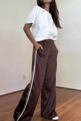 SATIN TRACK PANTS