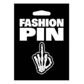 Skeleton Middle Finger: Enamel Pin - Kalan
