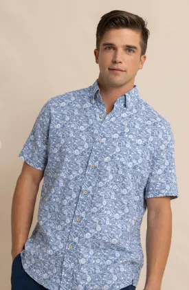 Southern Tide Caps Off Sport Shirt Coronet Blue