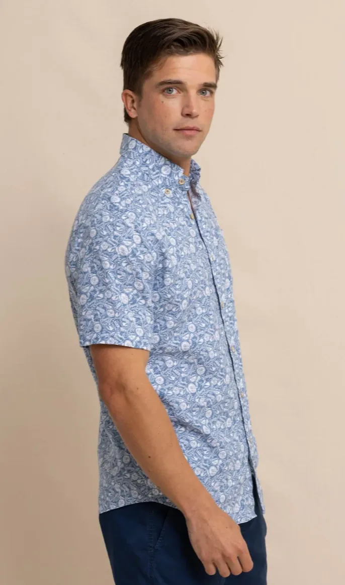 Southern Tide Caps Off Sport Shirt Coronet Blue
