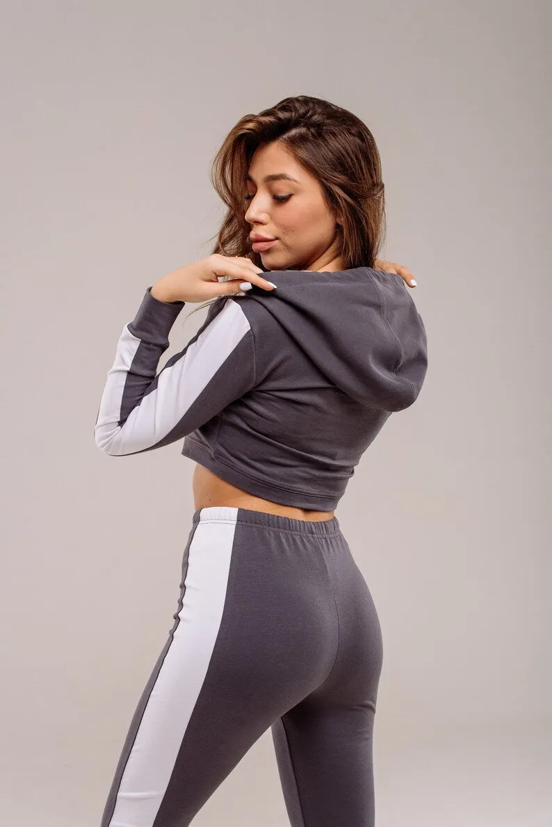 SweetJama tracksuit, Two pieces set for woman - Gray