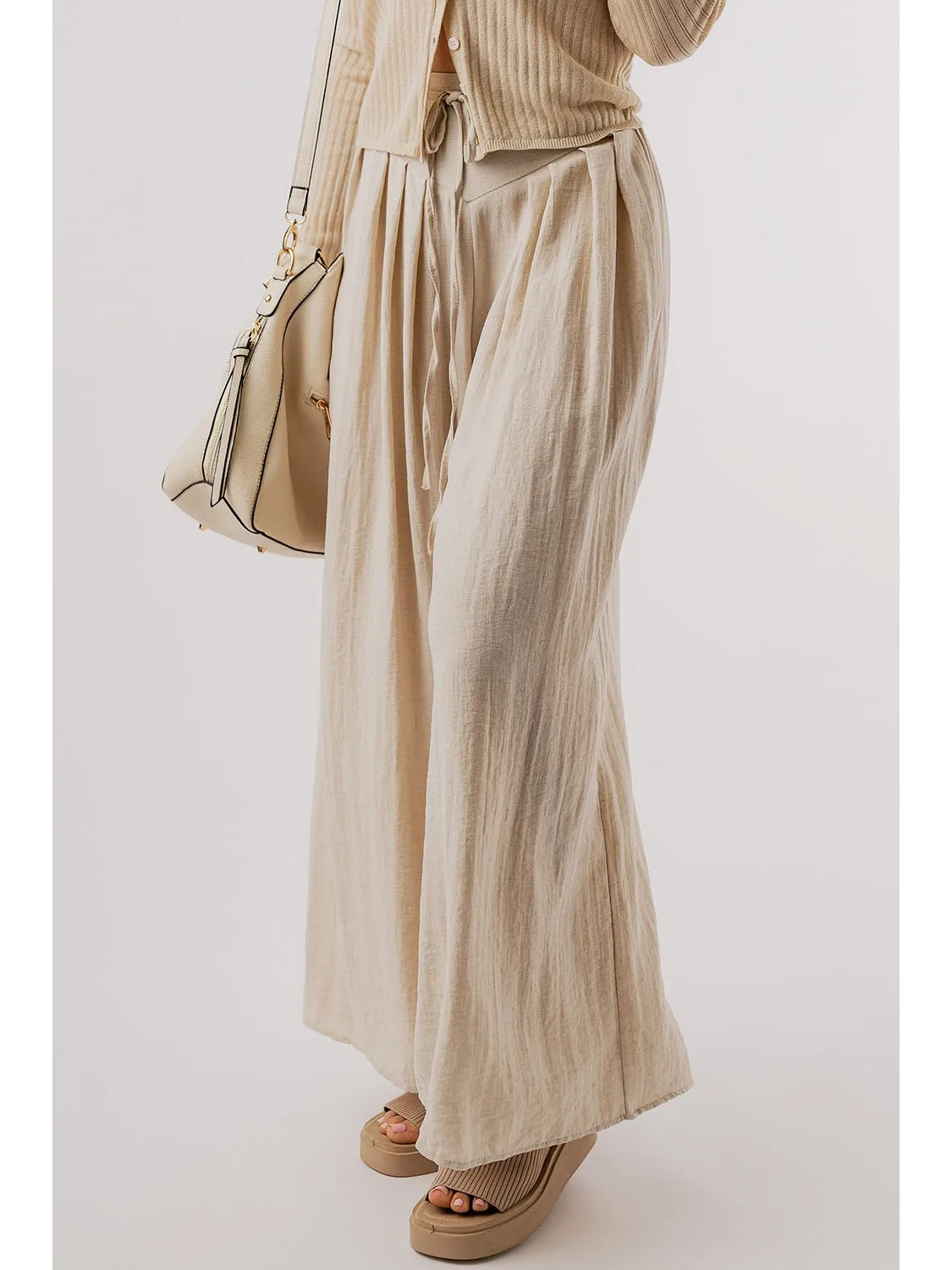 Tied Wide Leg Pants