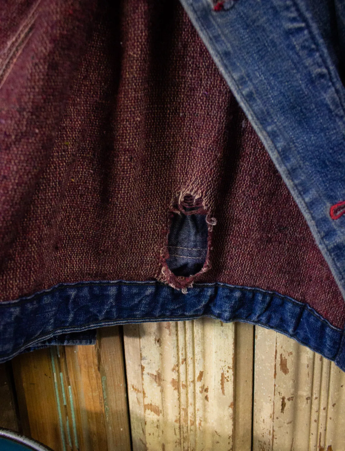 Vintage Big Mac Denim Chore Coat 50s Medium Wash XL