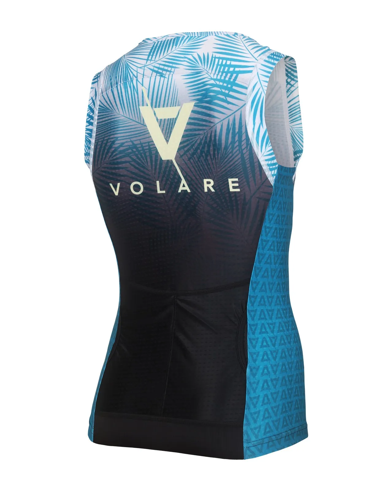 Volare Womens Palms Sleeveless Aero Tri Top