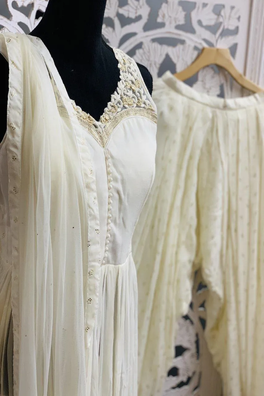White Patiala Suit
